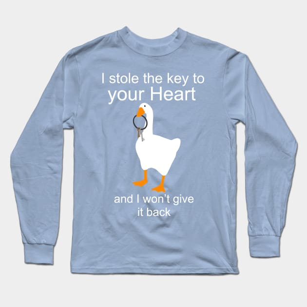 Untitled Goose Love Long Sleeve T-Shirt by DahlisCrafter